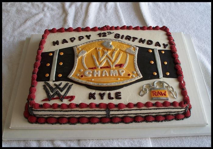 WWE Championship Belt Cake