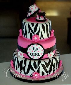 Zebra Baby Shower Cake Ideas