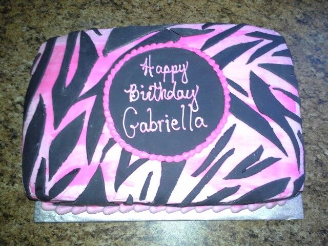 Zebra Striped Sheet Cake