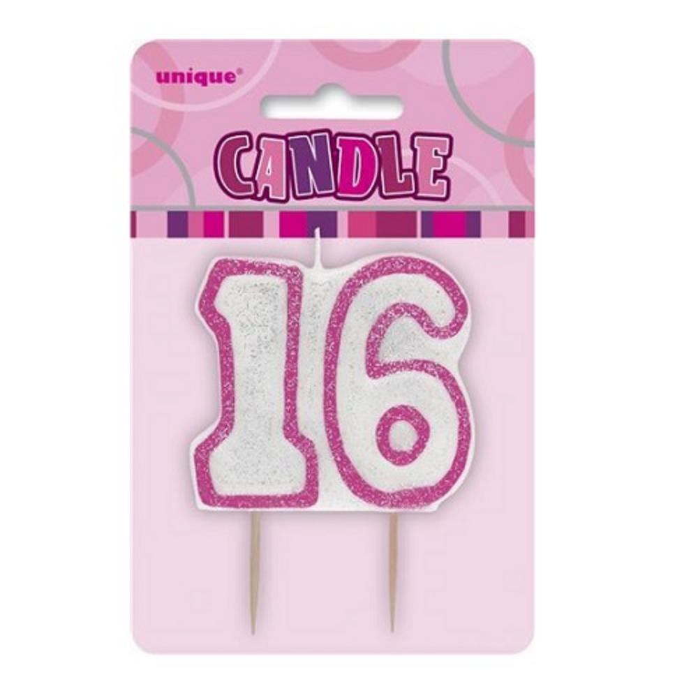 16 Birthday Cake Number Candles