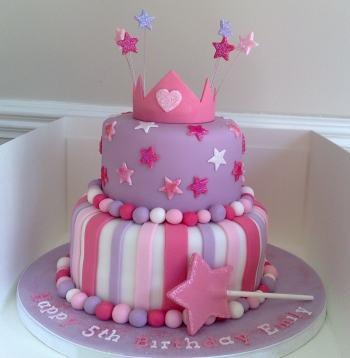 2 Tier Girls Princess Birthday Cake