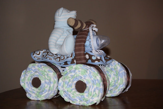 4 Wheeler Diaper Cake