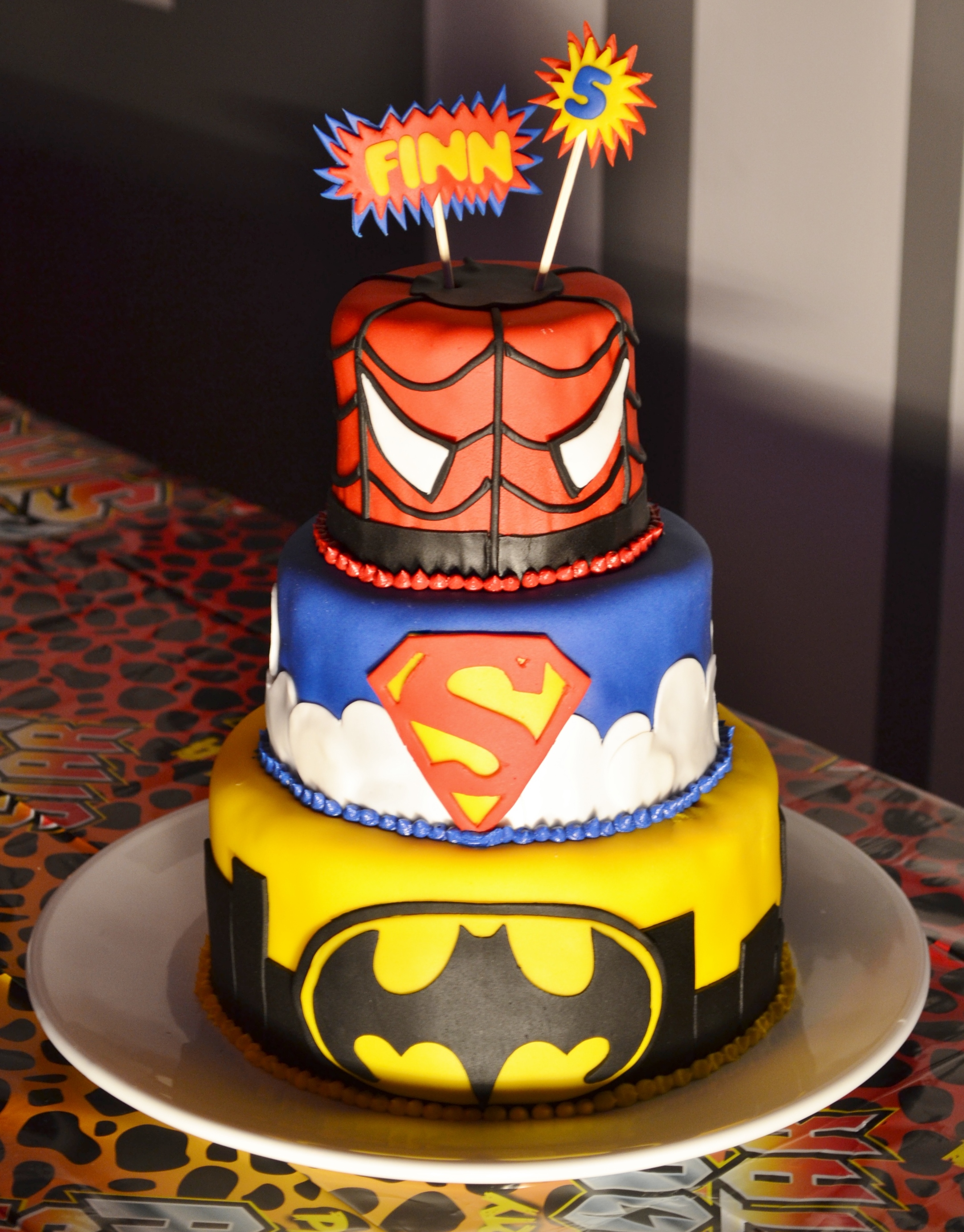 5 Year Old Boy Superhero Birthday Cakes