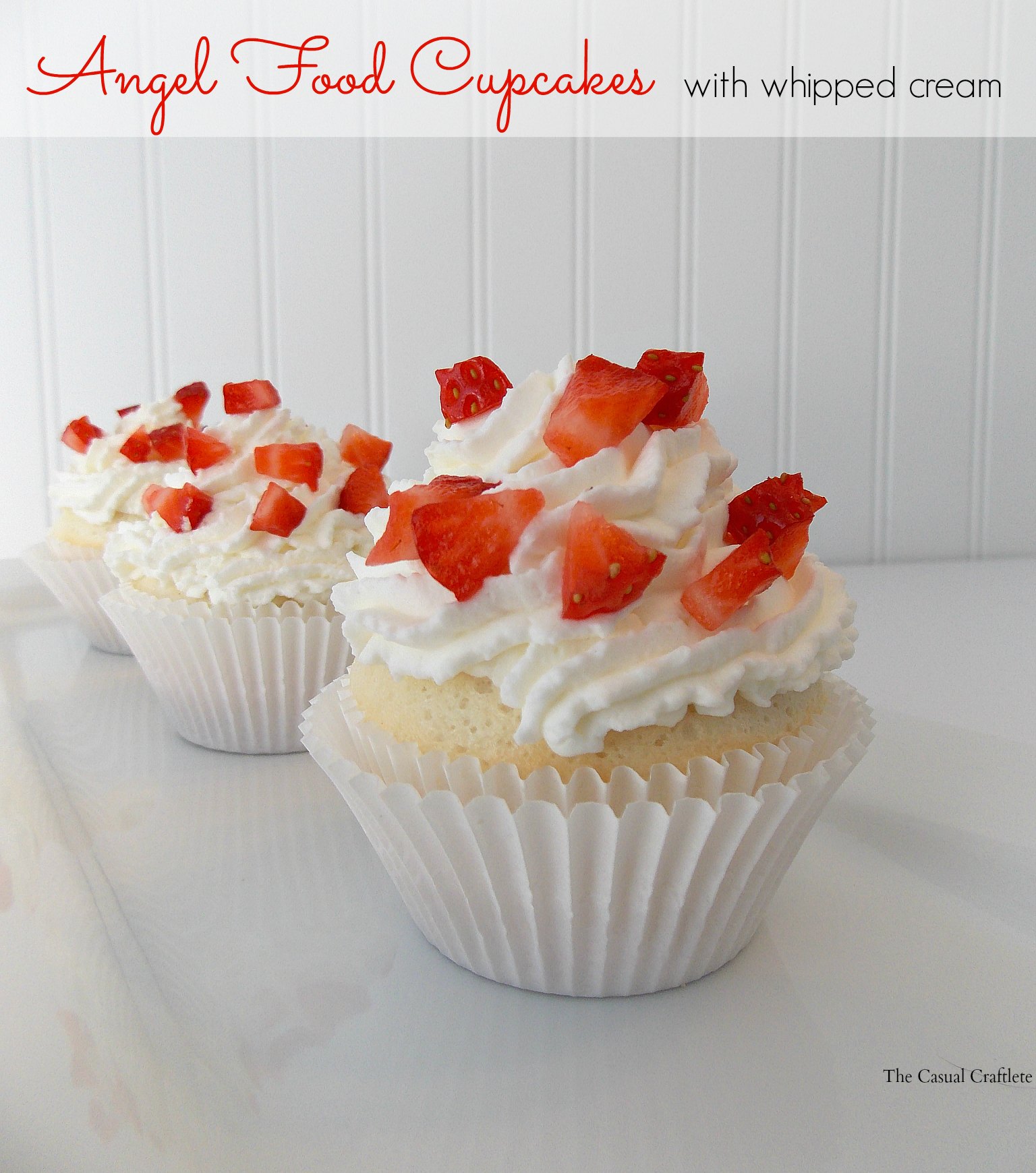 5 Photos of Angel Food Cupcakes With Whipped Cream