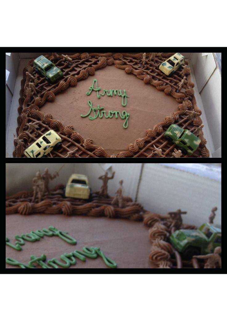 Army Going Away Cake