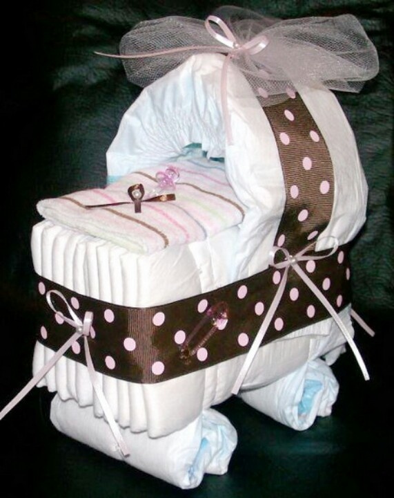 Baby Bassinet Diaper Cake