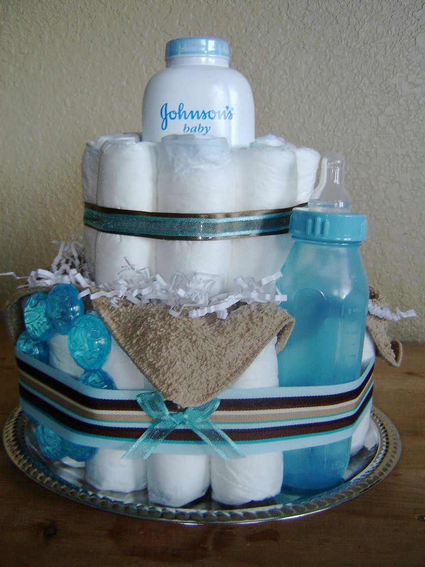 Baby Boy Diaper Cake