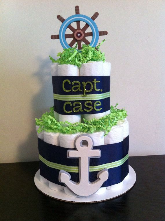 Baby Boy Nautical Diaper Cake