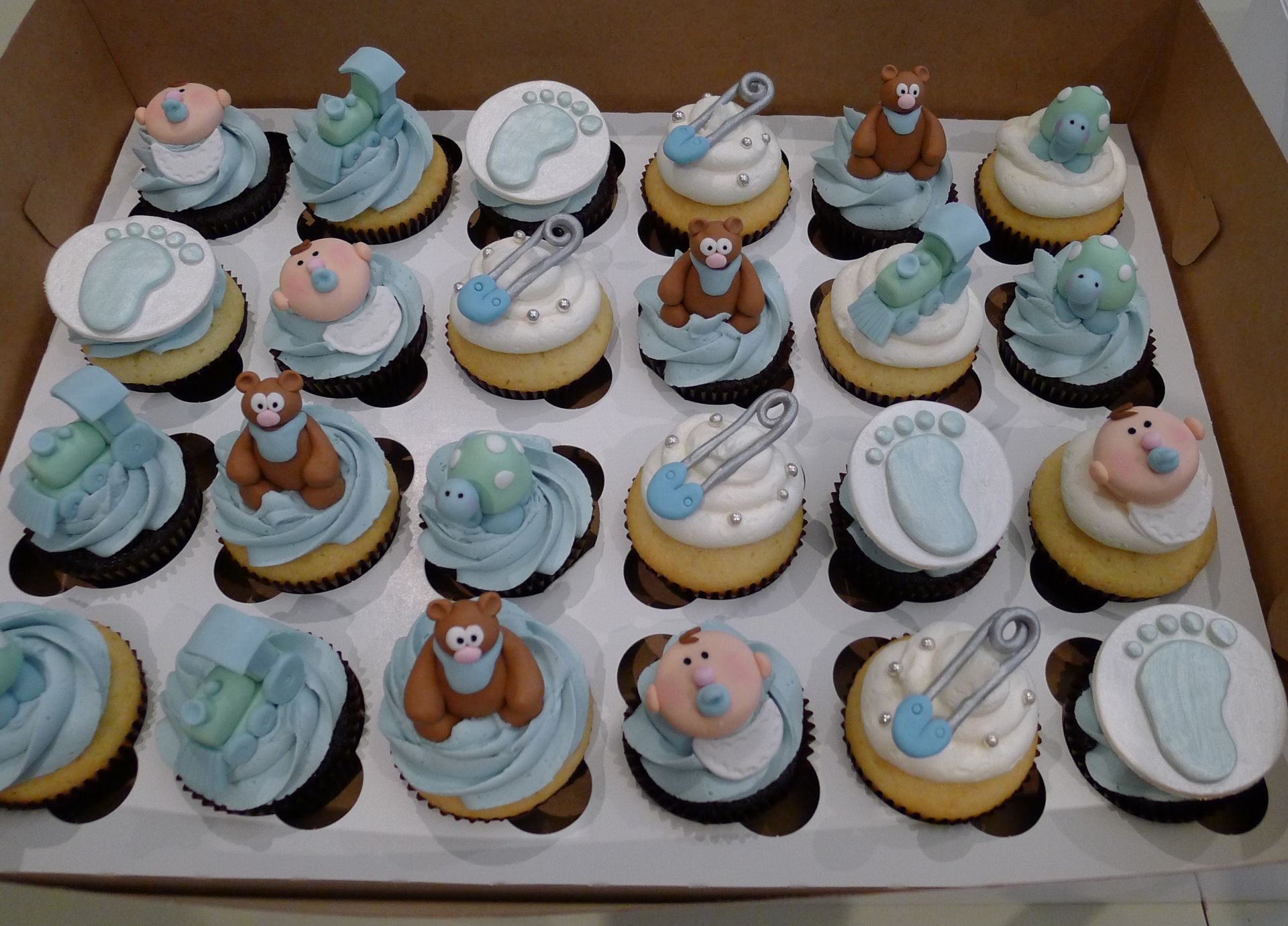 Baby Boy Shower Cupcake Cakes