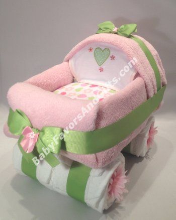 Baby Carriage Diaper Cake