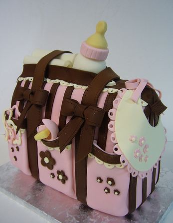 Baby Girl Diaper Bag Cake