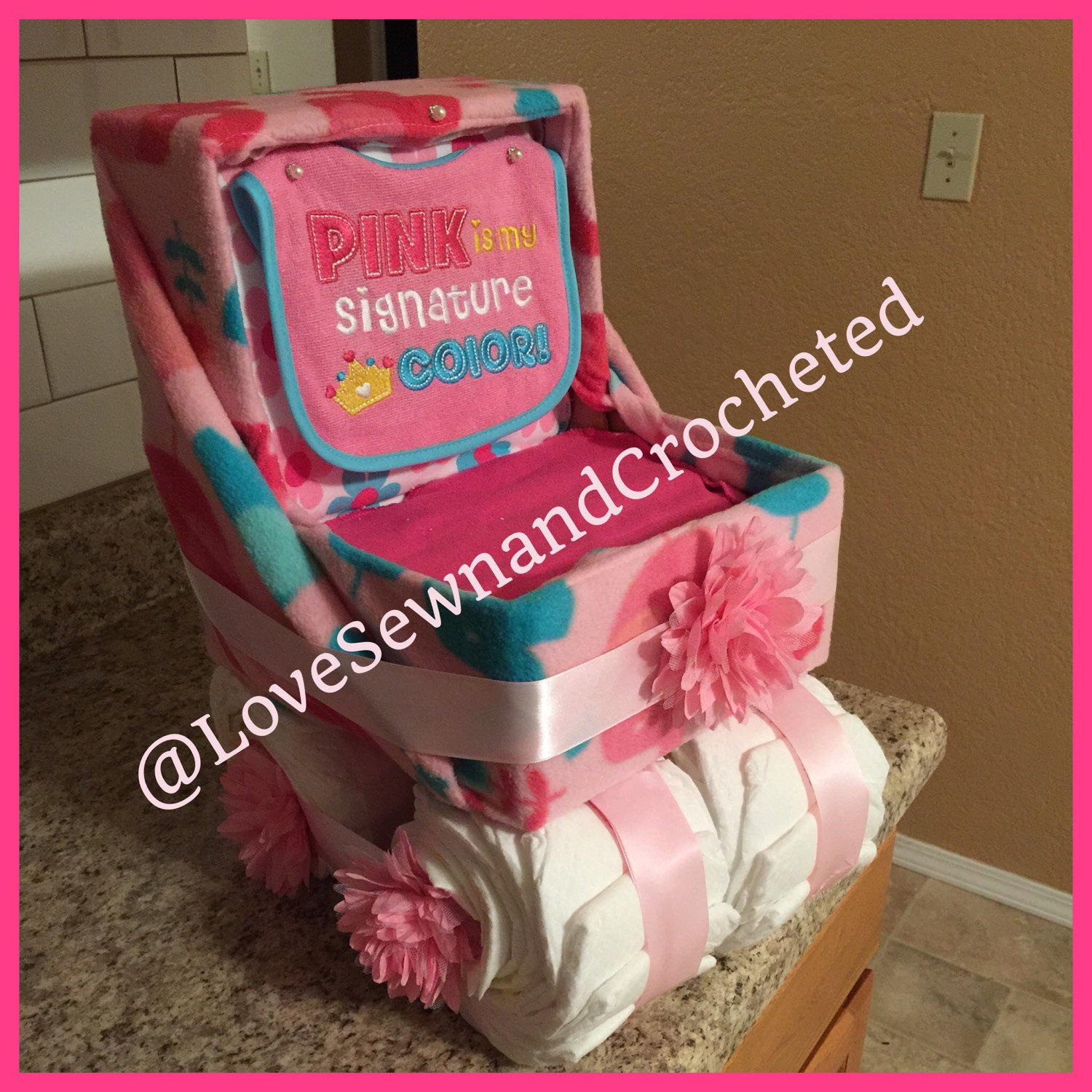 Baby Shower Diaper Cake Stroller