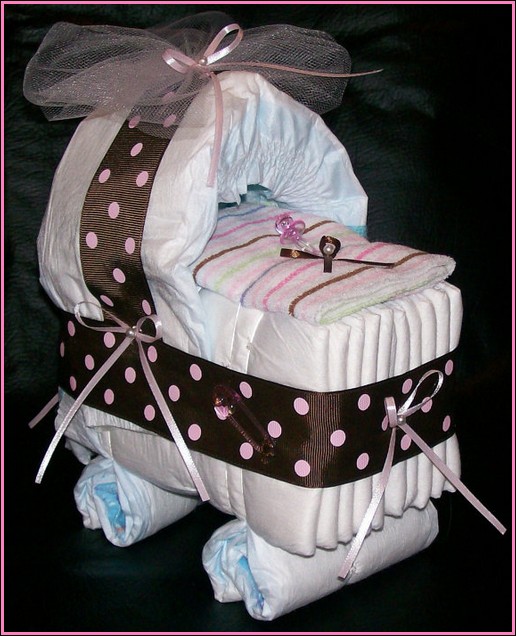 Baby Shower Diaper Carriage