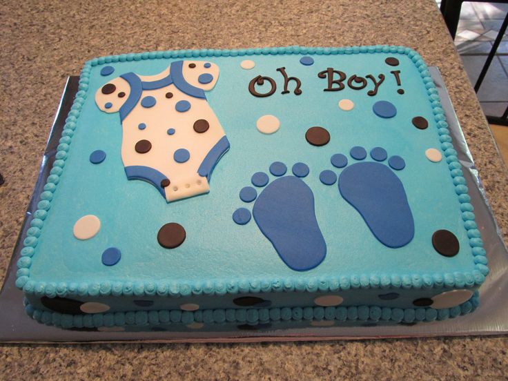 Baby Shower Sheet Cake