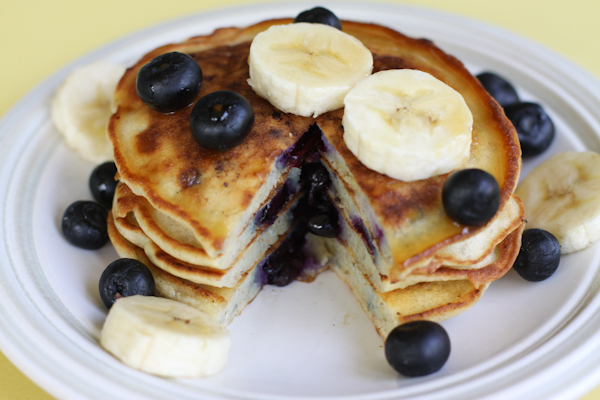 6 Photos of Blueberry Banana Pancakes