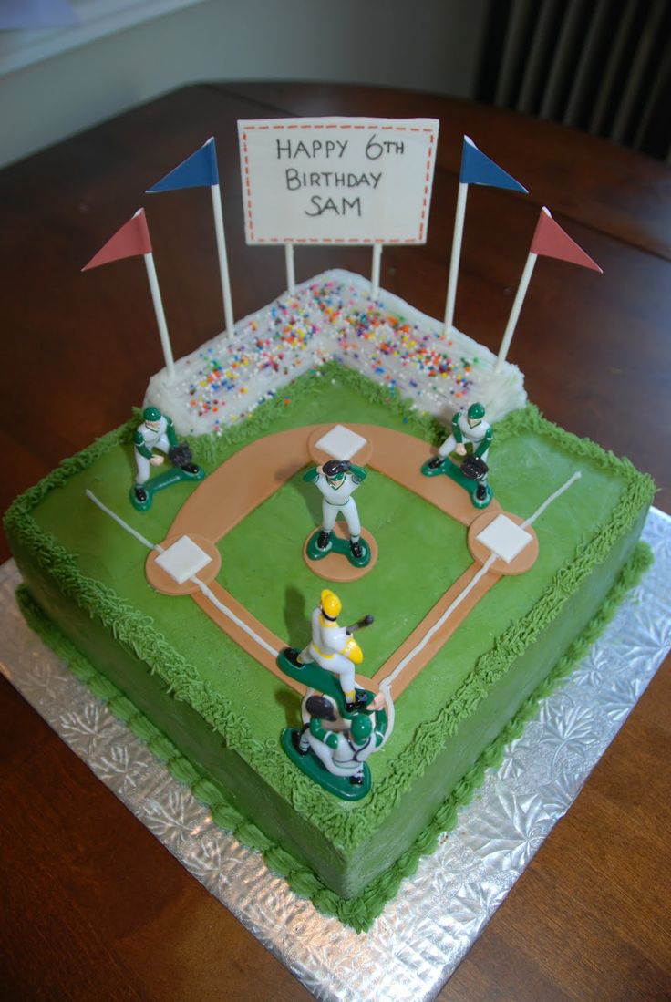 Baseball Diamond Birthday Cake