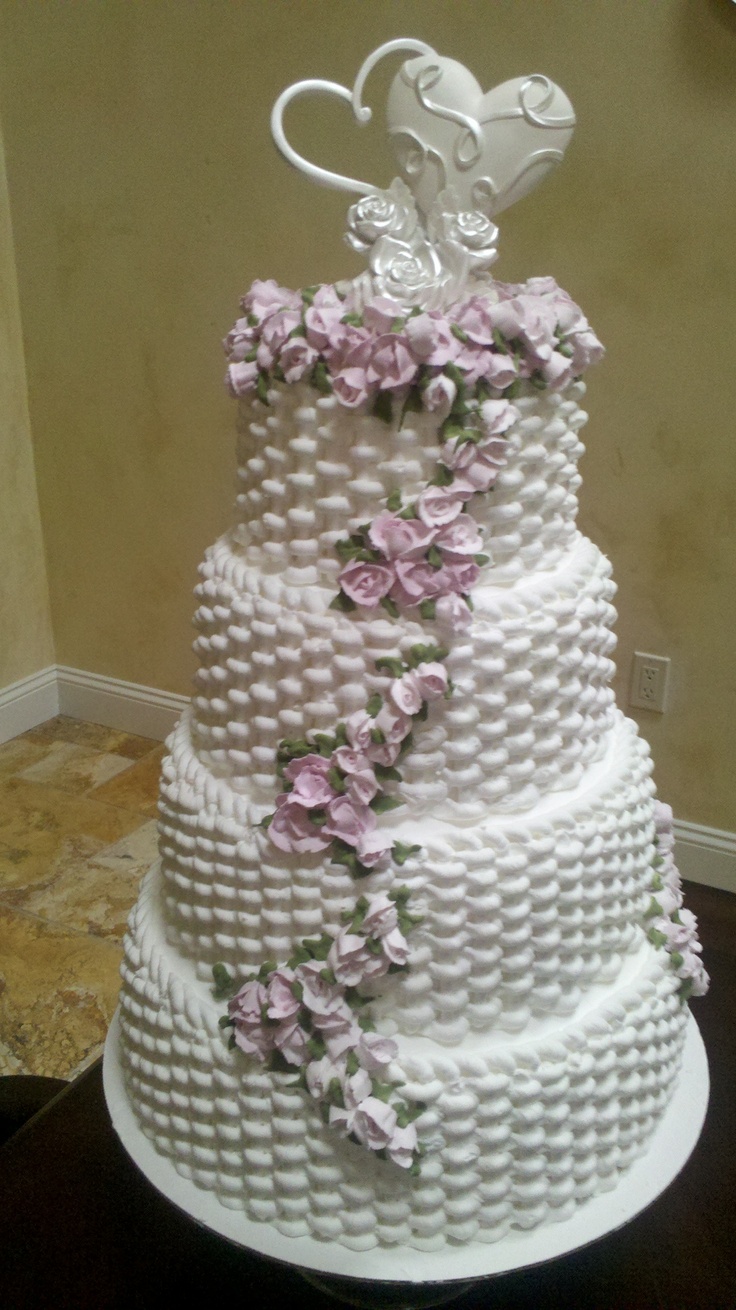 Basketweave Wedding Cake