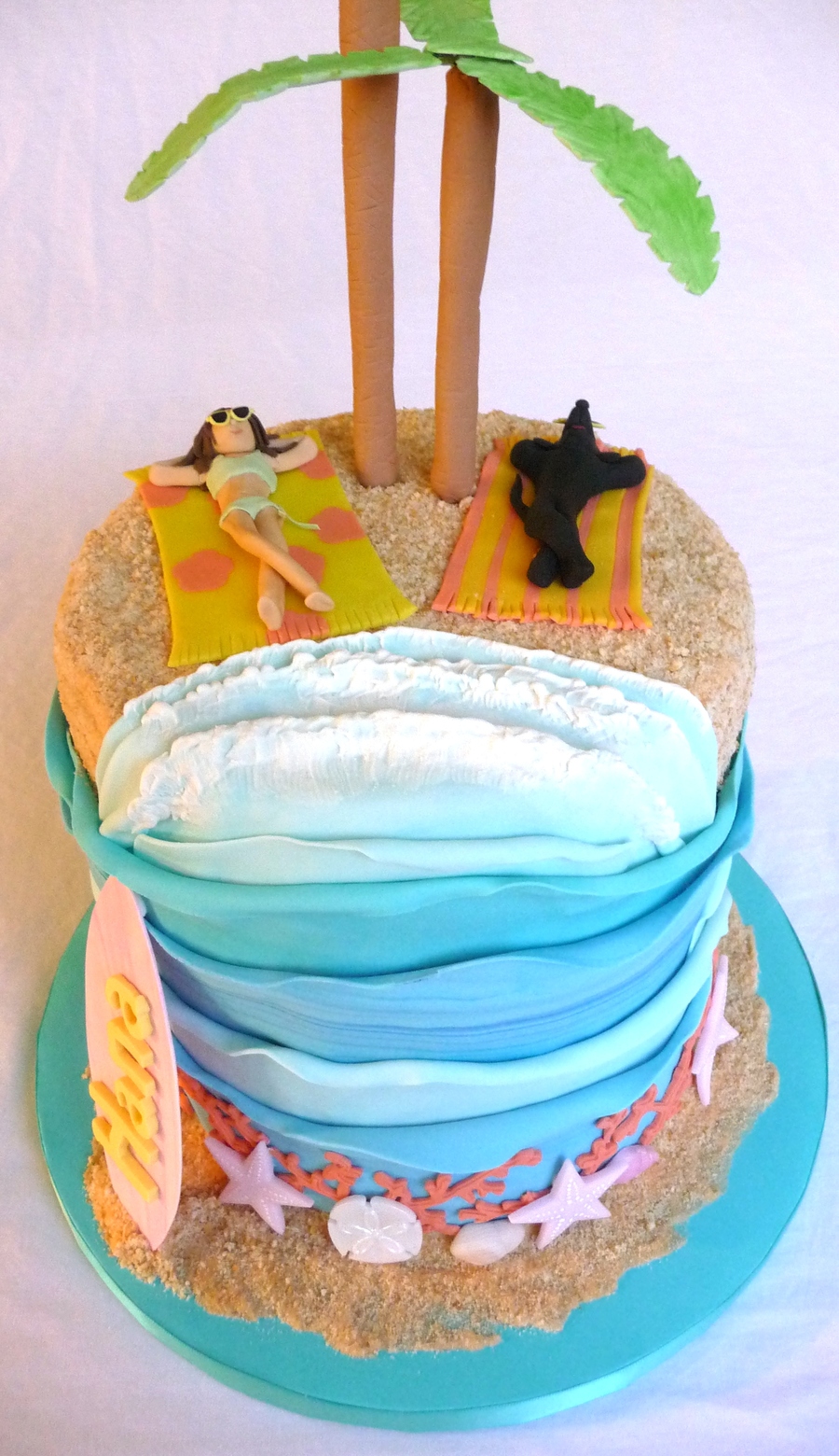 Beach Theme Birthday Cake