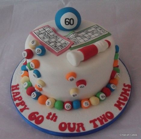 Bingo Birthday Cake