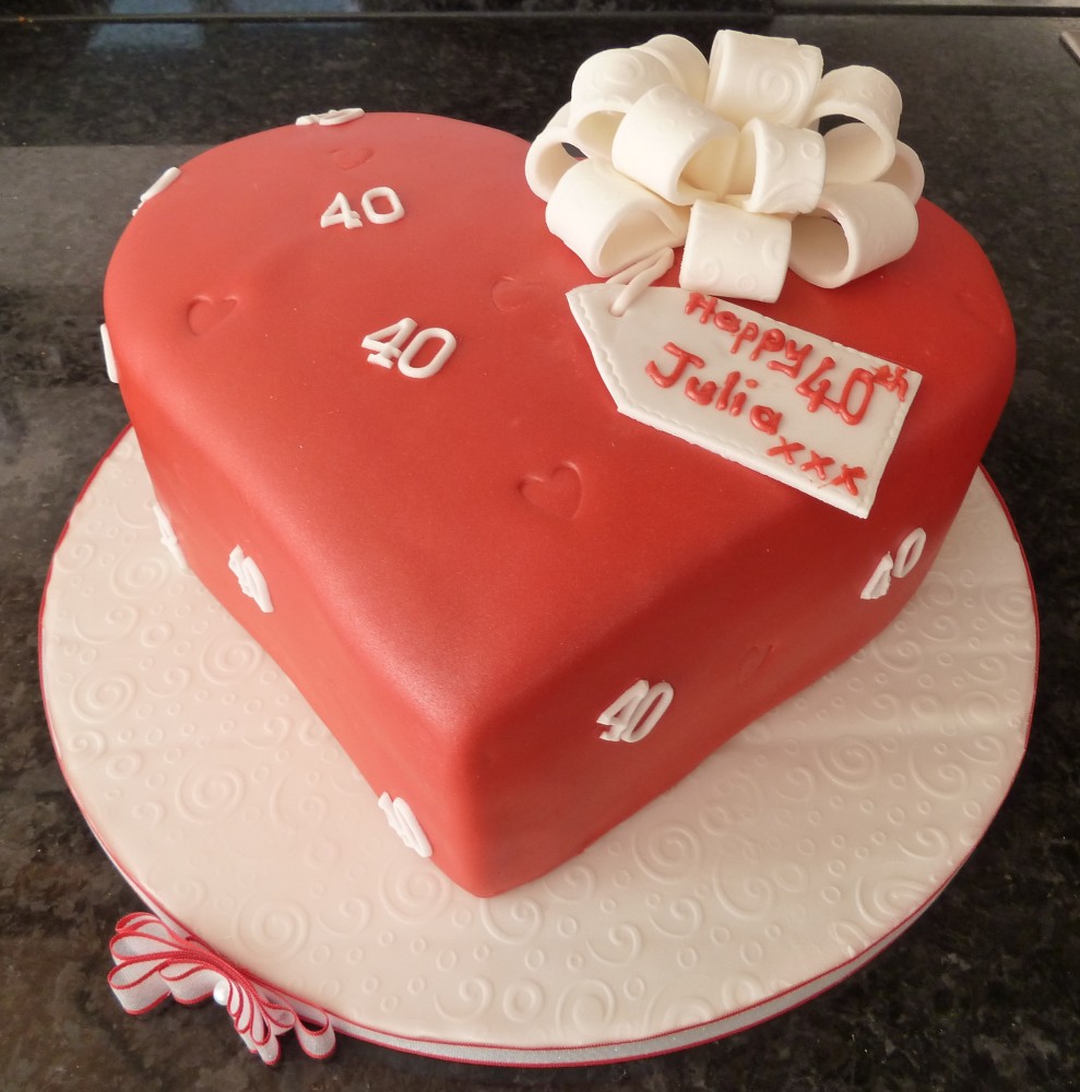 Birthday Cake with Hearts