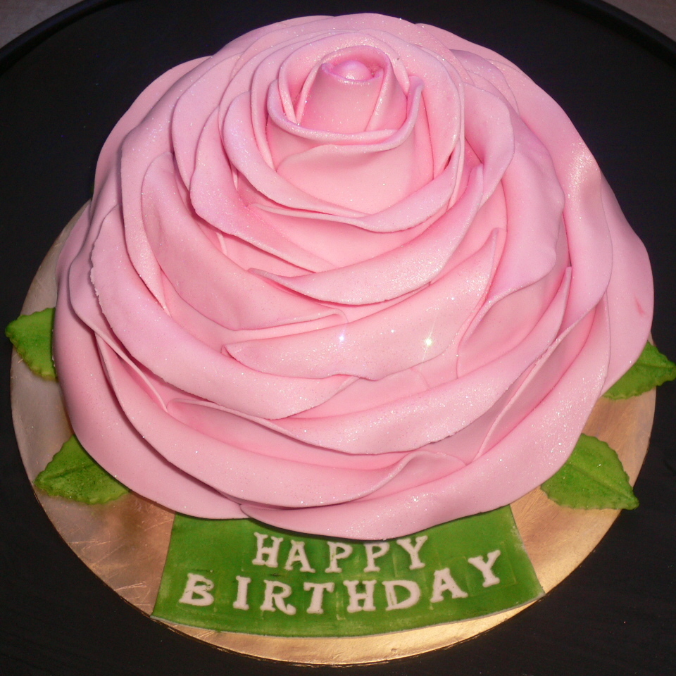 Birthday Cake with Roses