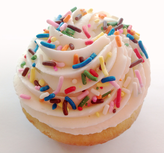 10 Photos of Sprinkle Birthday Cupcakes