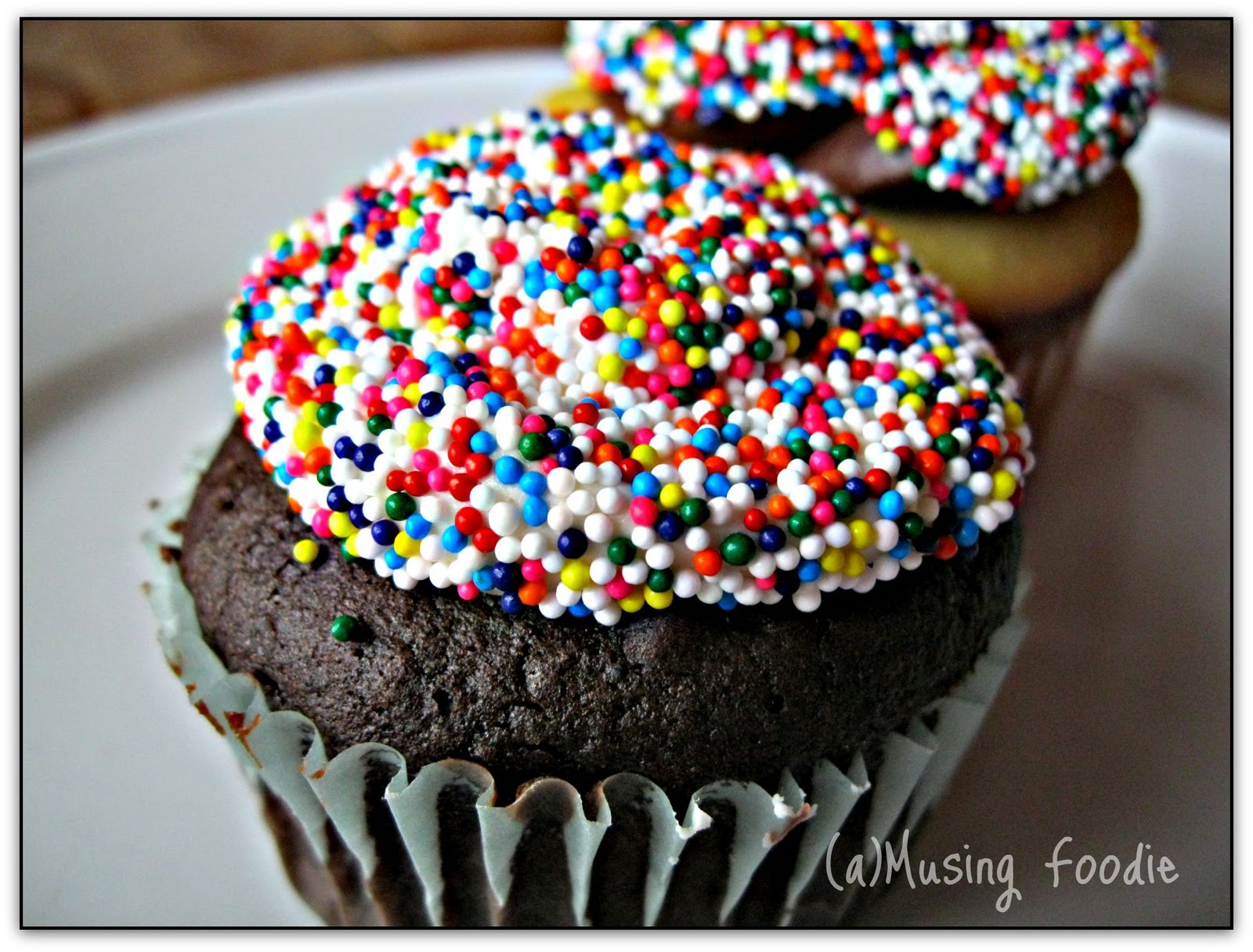 Birthday Cupcakes with Sprinkles