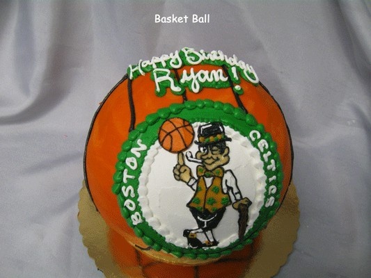 7 Photos of Celtics Basketball Birthday Cakes