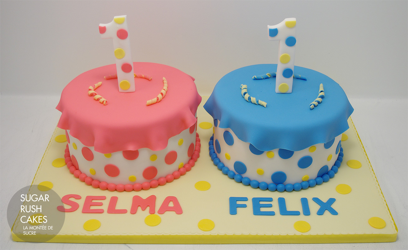 Boy Girl Twins Birthday Cakes