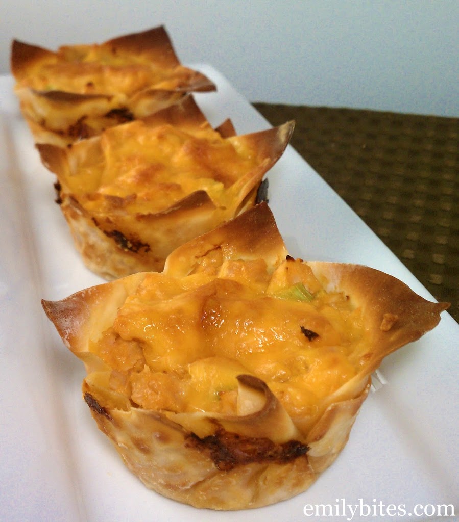 Buffalo Chicken Cupcake Bites