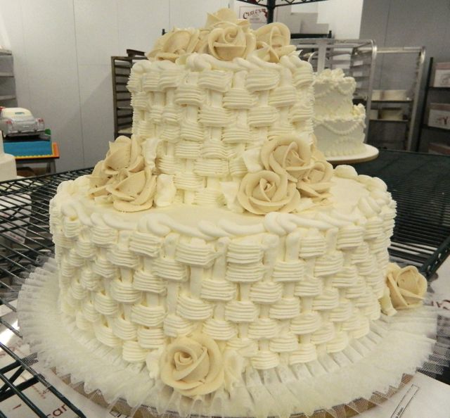 Buttercream Basketweave Cake