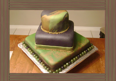 Camouflage Camo Birthday Cake