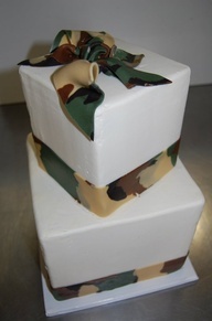 Camouflage Wedding Cake