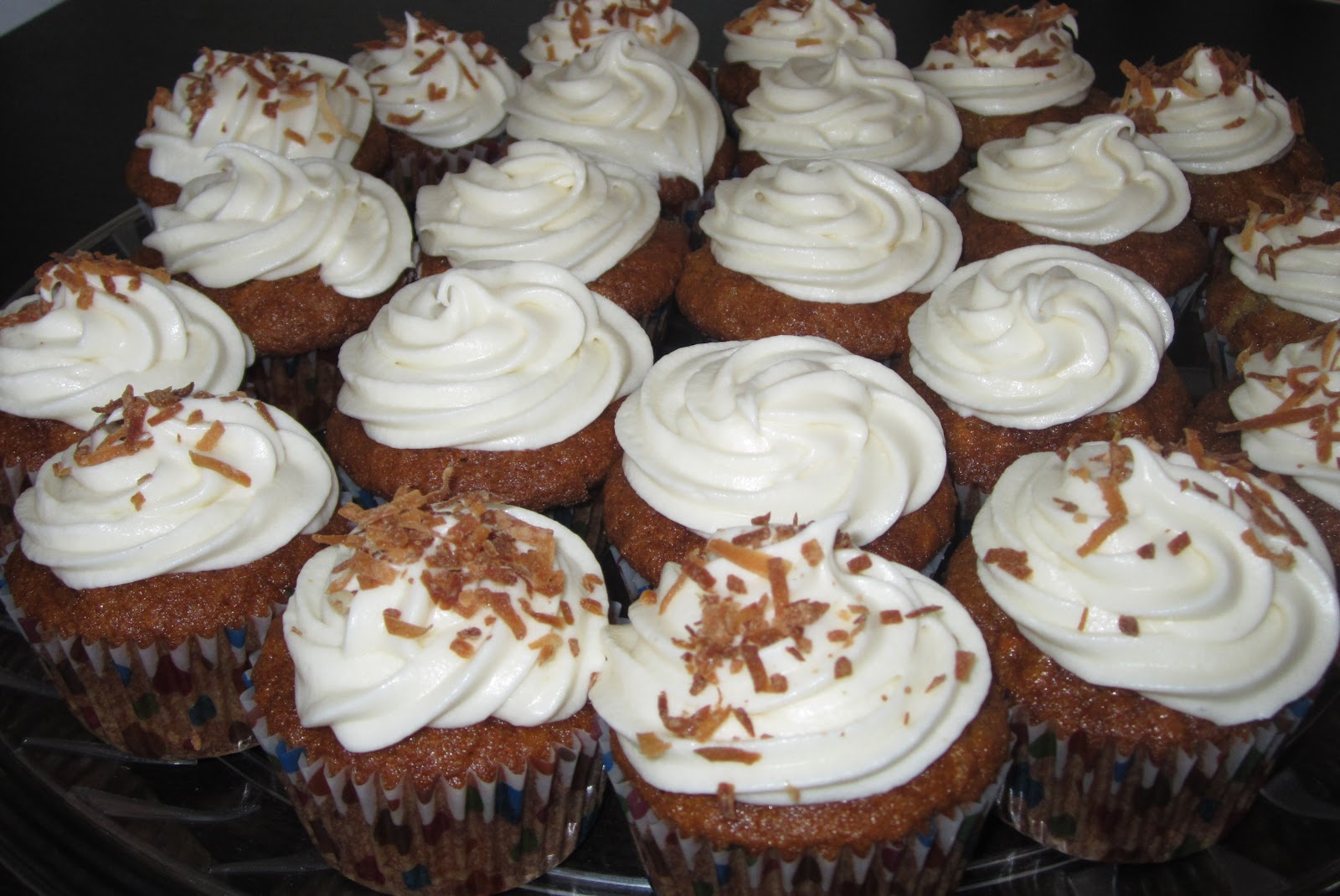 Carrot Cupcakes with Cream Cheese Filling