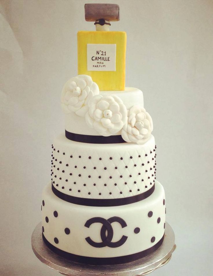 Chanel Perfume Bottle Cake