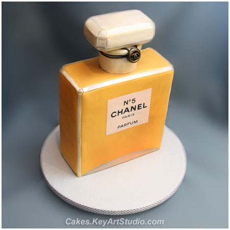 Chanel Perfume Bottle Cake