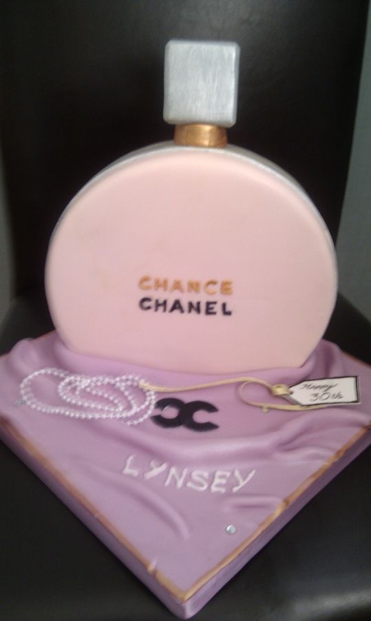 Chanel Perfume Bottle Cake