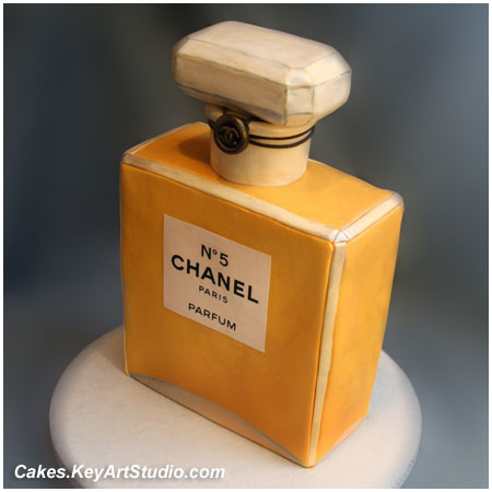 Chanel Perfume Bottle Cake