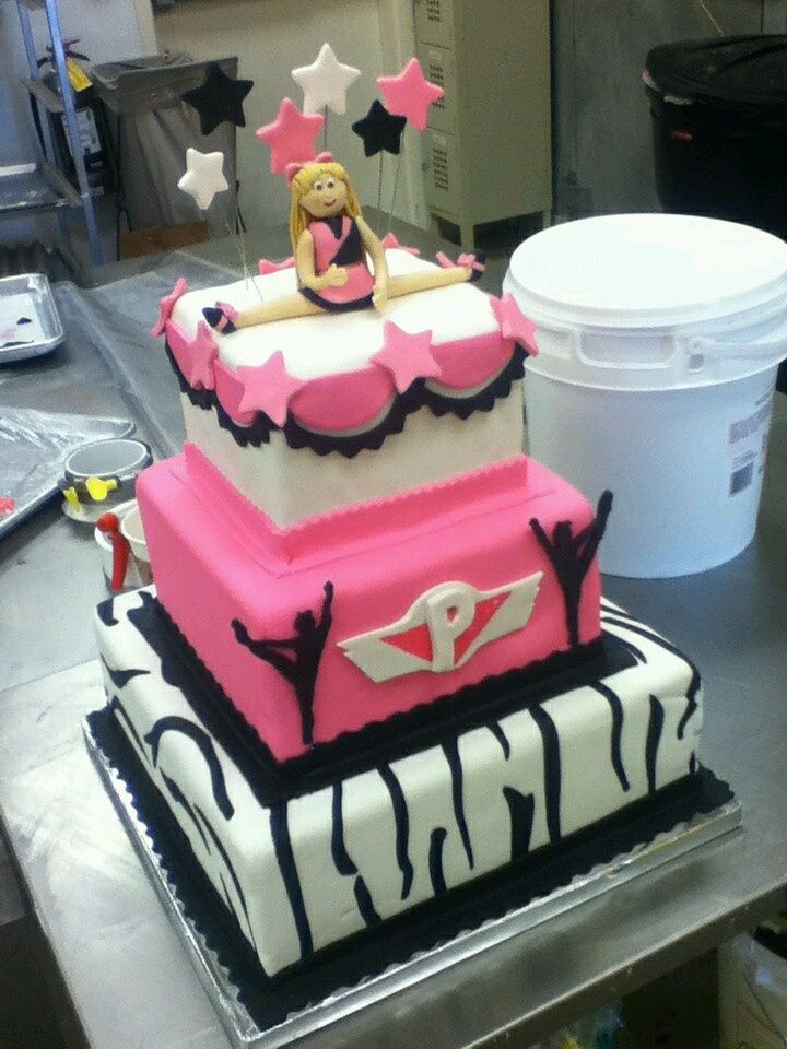 Cheerleader Birthday Cake