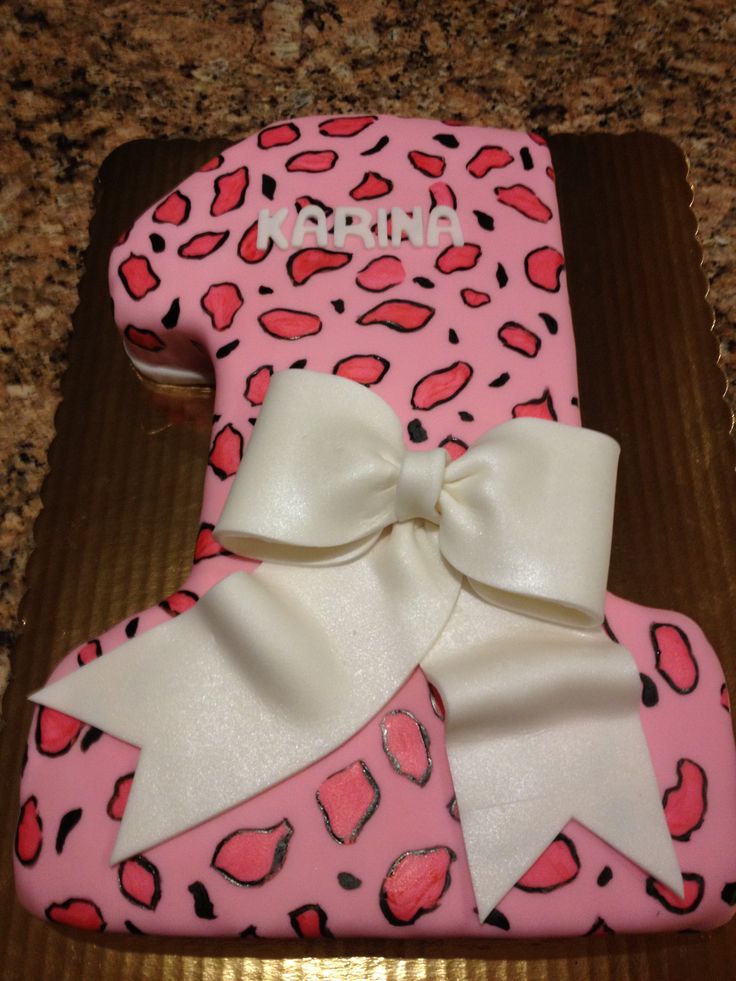 Cheetah 1st Birthday Cake