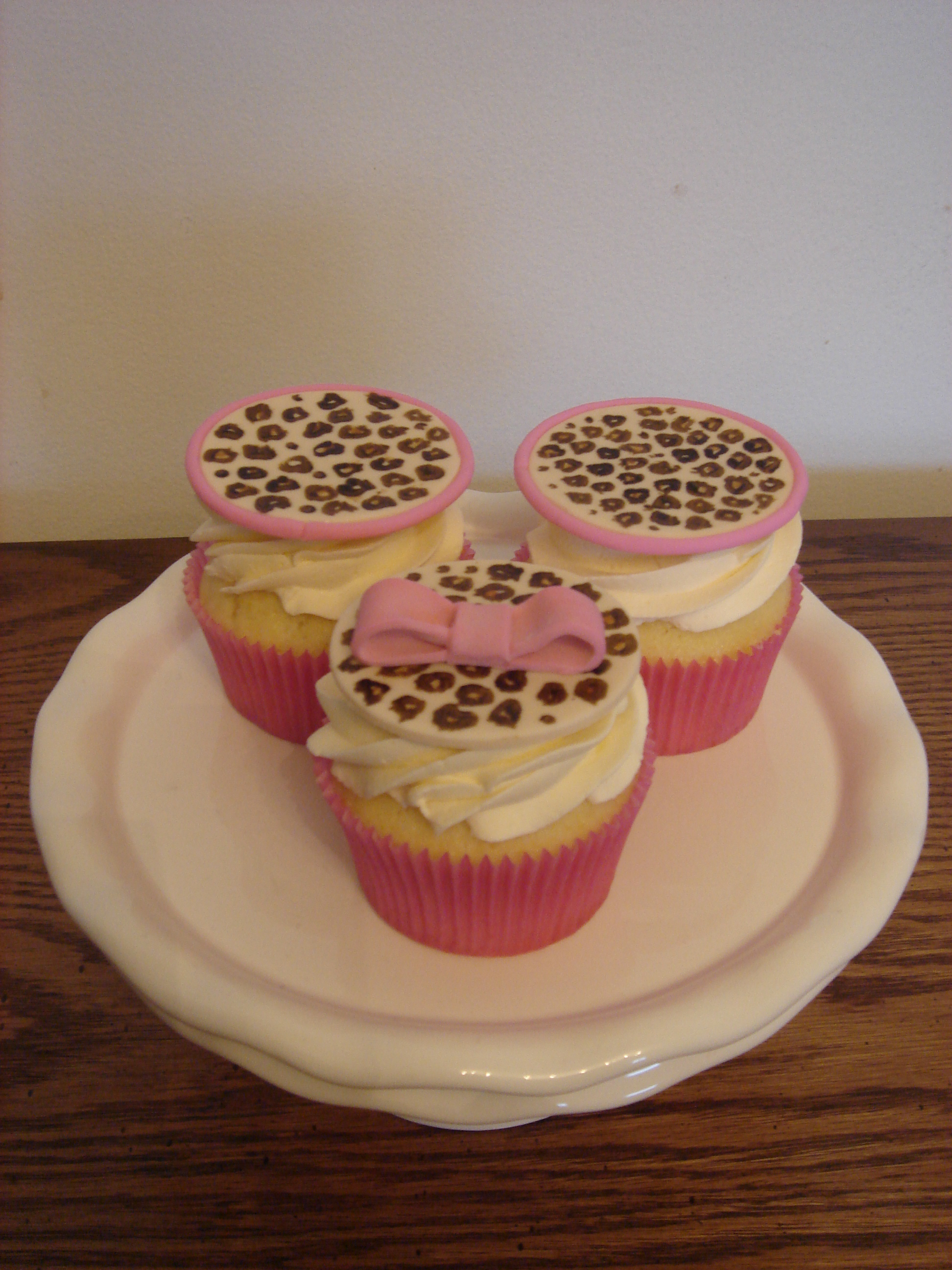 Cheetah Cupcake Birthday Cakes for Girls