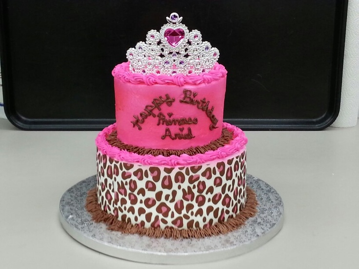 Cheetah Princess Birthday Cake