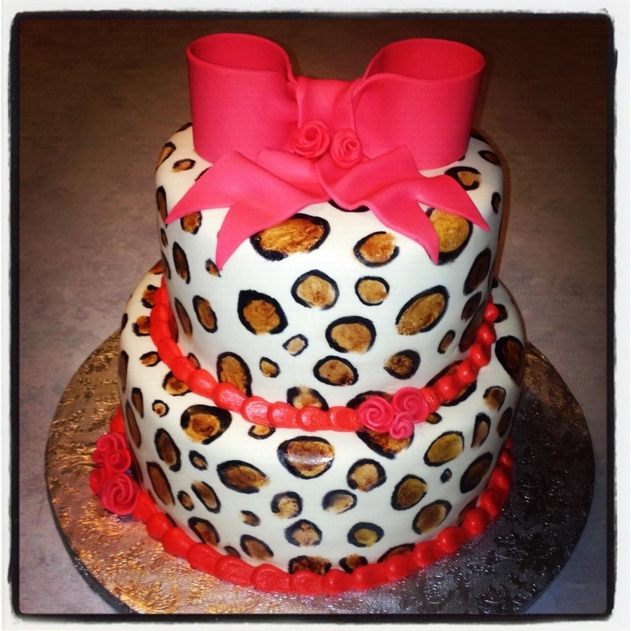 Cheetah Sweet 16 Birthday Cakes