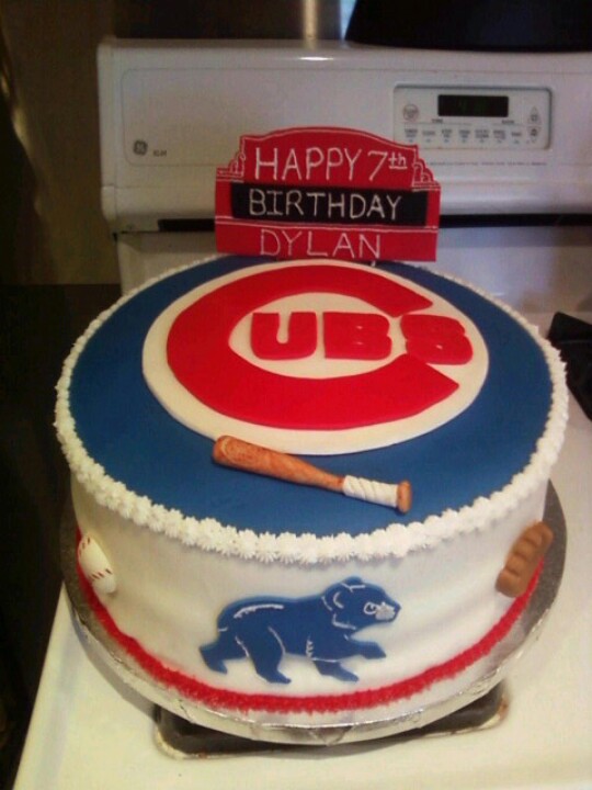 Chicago Cubs Birthday Cake