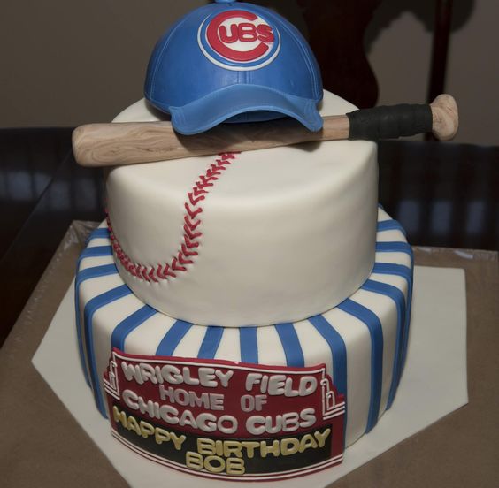 Chicago Cubs Birthday Cake