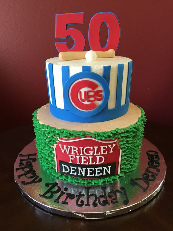 Chicago Cubs Birthday Cake