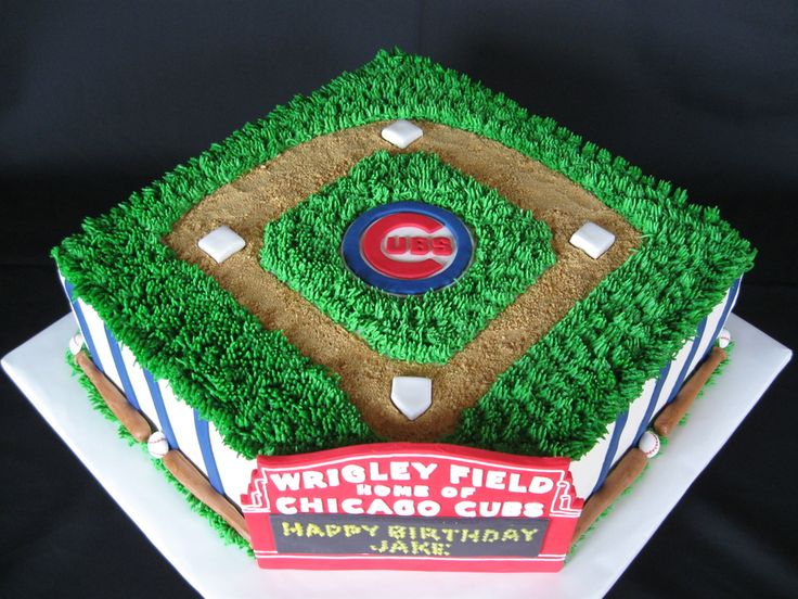 Chicago Cubs Birthday Cake