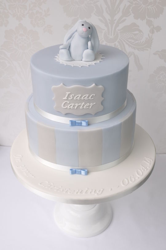 Christening Cake Stripes