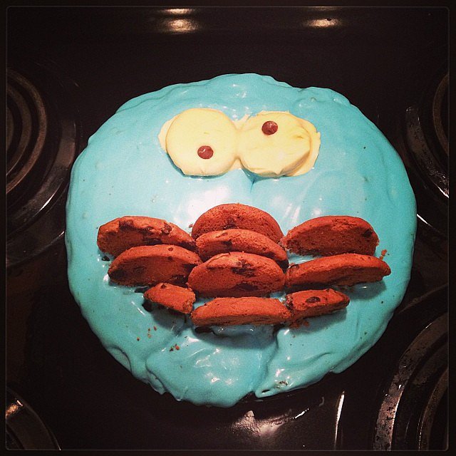 Cookie Monster Cake Fail