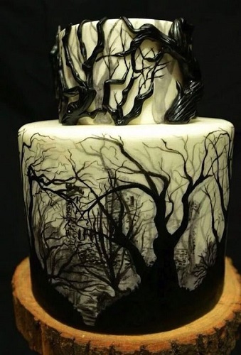 Creepy Halloween Cake